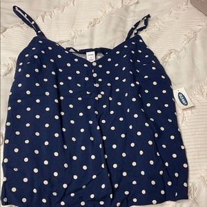 Navy & Cream tank top